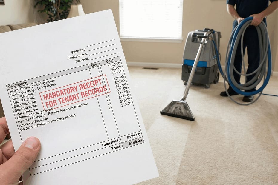 Carpet cleaning receipt mandatory
