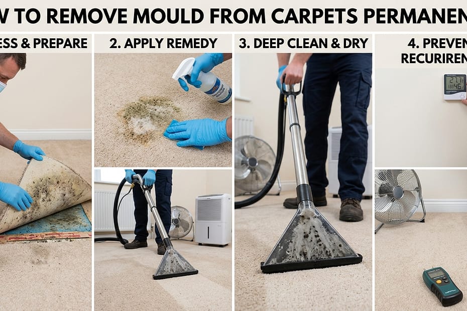 how to remove mould from carpets permanently