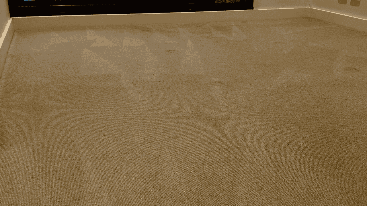 Before and after carpet cleaning transformation