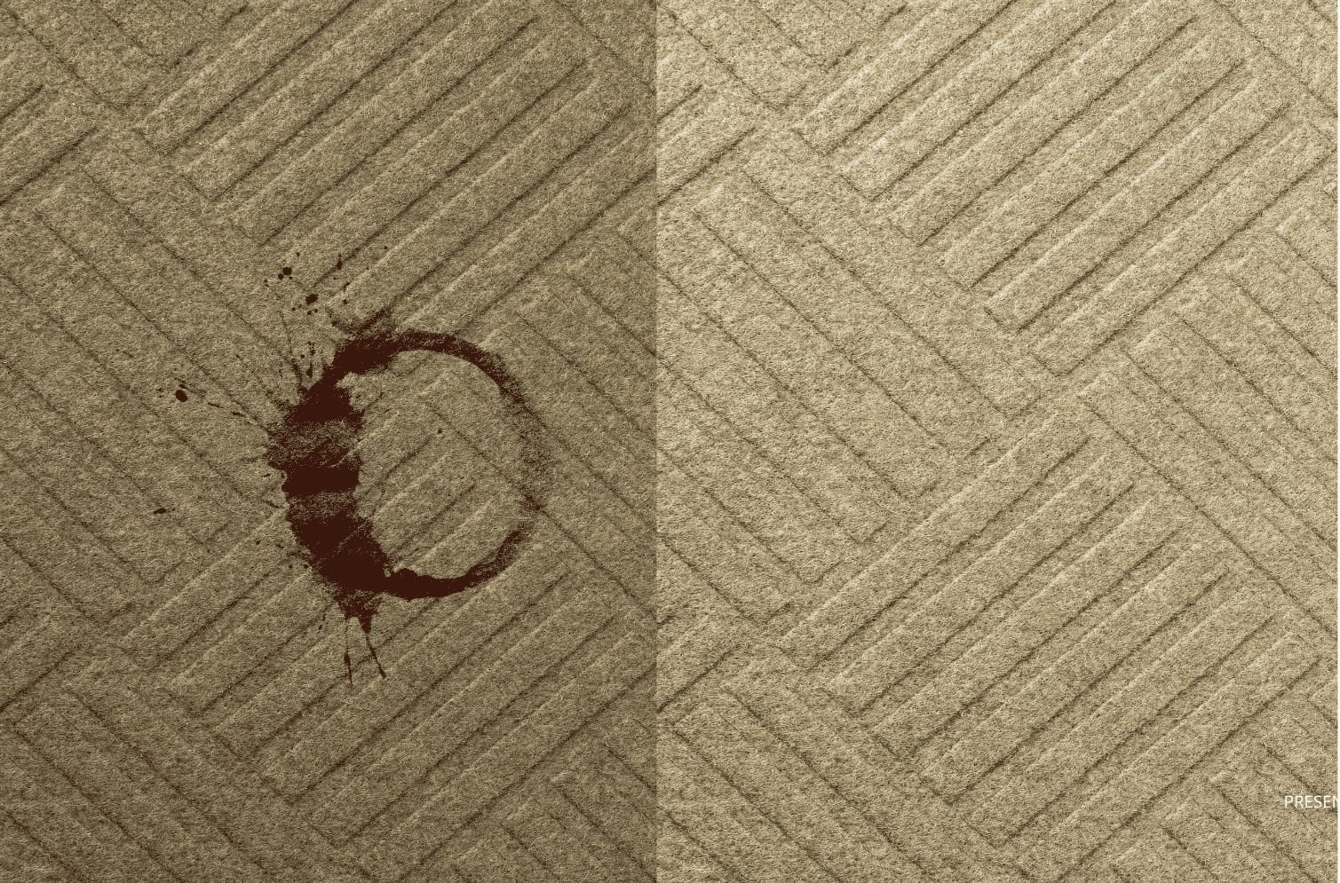 Steam cleaning machine removing dirt