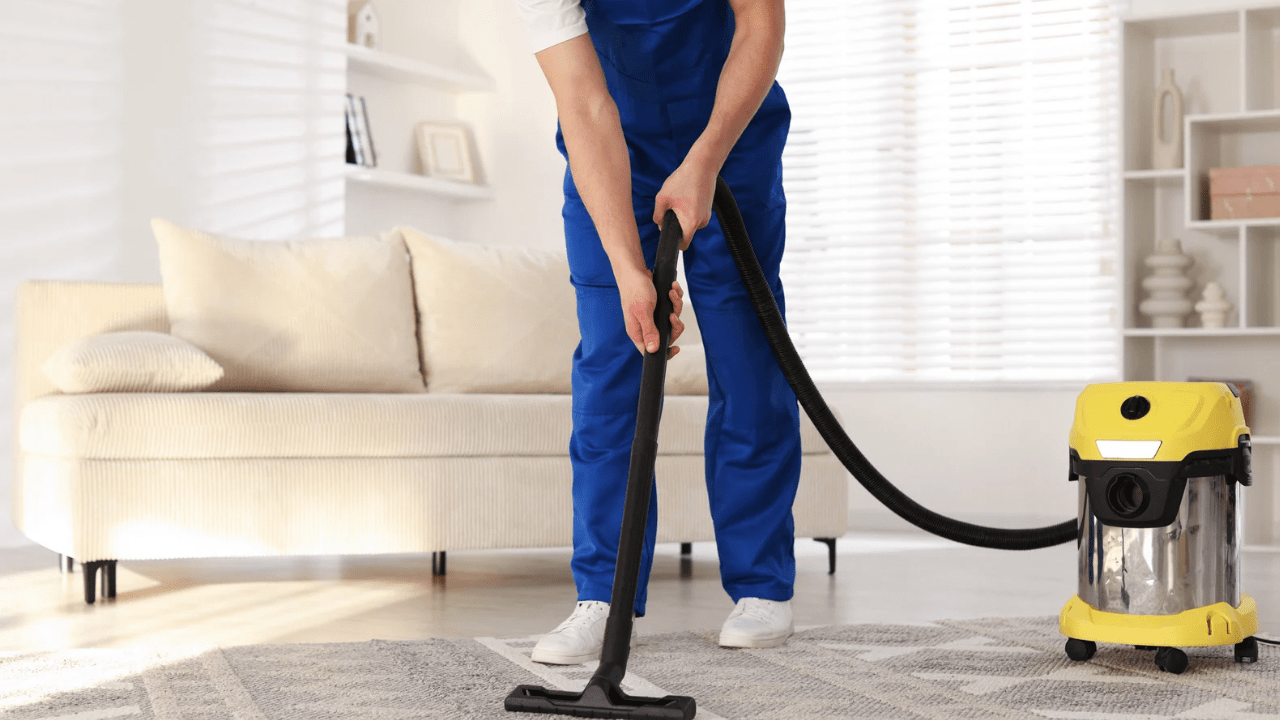 Professional rug washing services in Melbourne showing deep steam cleaning process