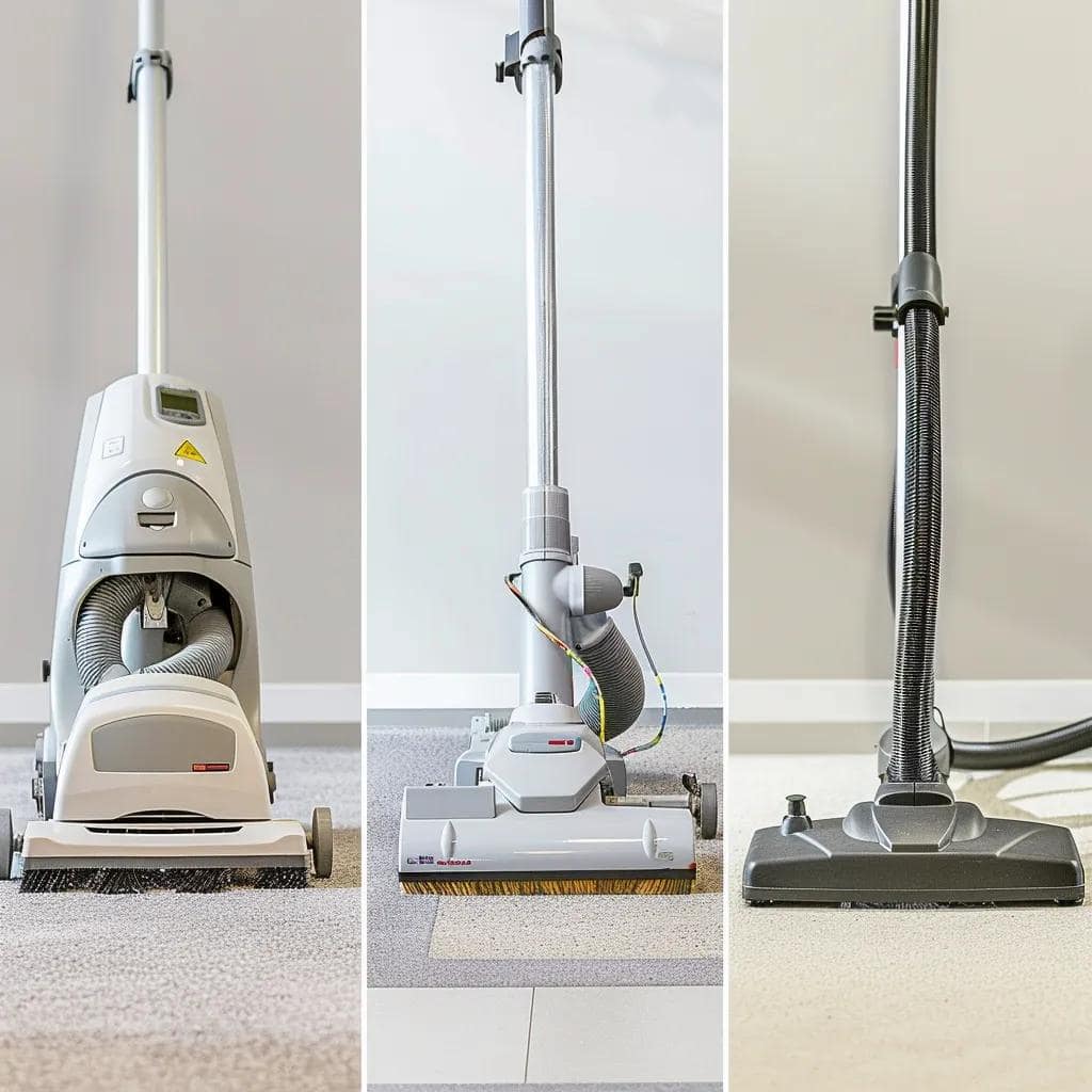 Comparison of steam cleaning, dry cleaning, and encapsulation cleaning machines in a clean environment